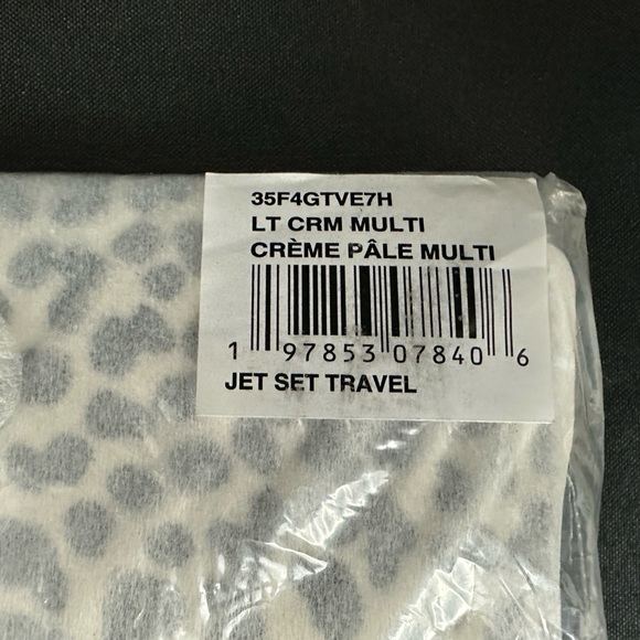 Michael Kors Jet Set Travel Signature Continental Wallet (Lt Cream Calf Hair)NWT - Picture 6 of 12